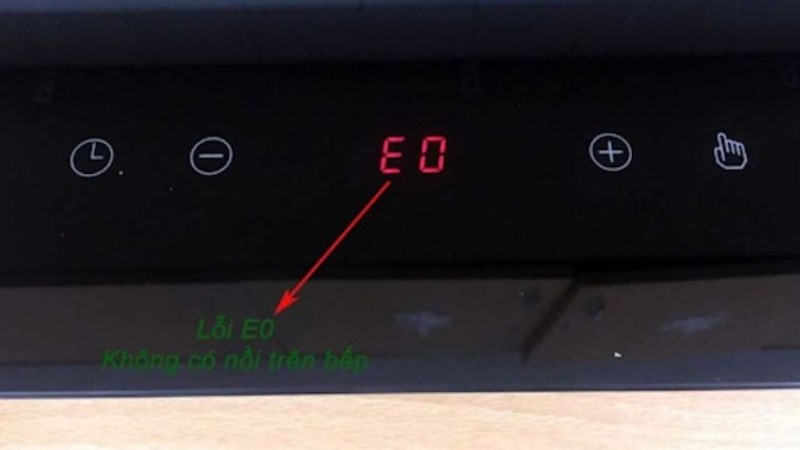 Bếp từ Bosch b&aacute;o lỗi E0