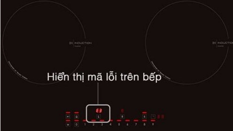 Bếp từ Bosch b&aacute;o lỗi E3