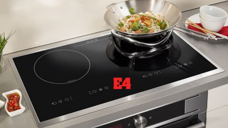 Bếp từ Bosch b&aacute;o lỗi E4