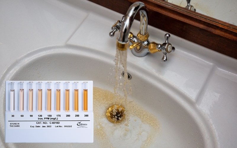 L&agrave;m thế n&agrave;o để nhận biết nước nhiễm sắt?