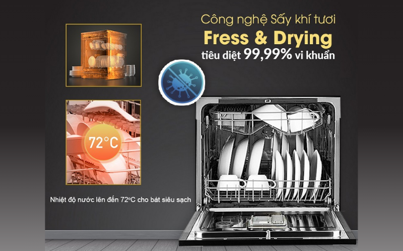 Sấy tươi kh&iacute; n&oacute;ng Fresh&Dry