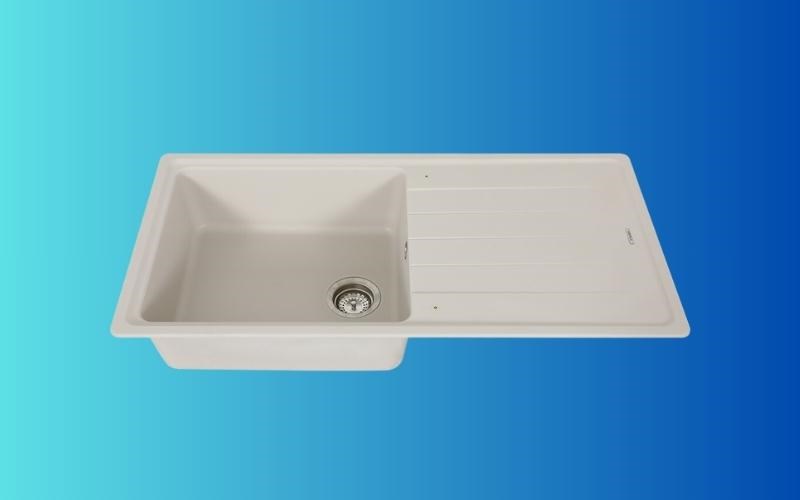 Chậu rửa ch&eacute;n 1 ngăn 1 c&aacute;nh đ&aacute; Hafele GED1S60 Kem