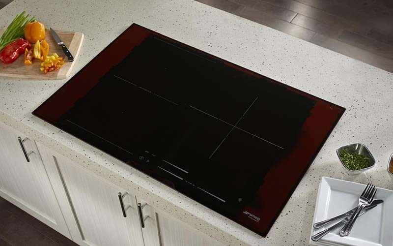 Bếp từ 3 v&ugrave;ng nấu lắp &acirc;m Smeg SI1M7733B (536.64.081) 