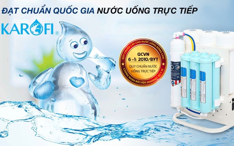 M&aacute;y lọc nước RO &acirc;m tủ Karofi KAQ-U06 10 l&otilde;i 