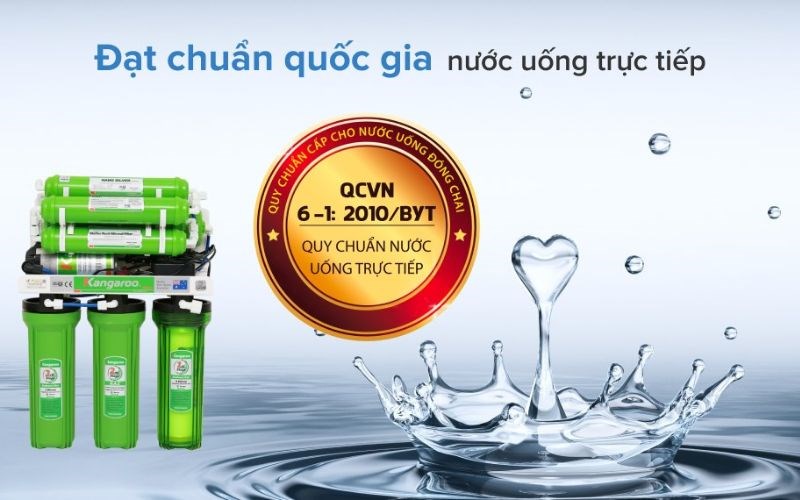 M&aacute;y lọc nước RO kh&ocirc;ng vỏ Kangaroo KG110 9 l&otilde;i