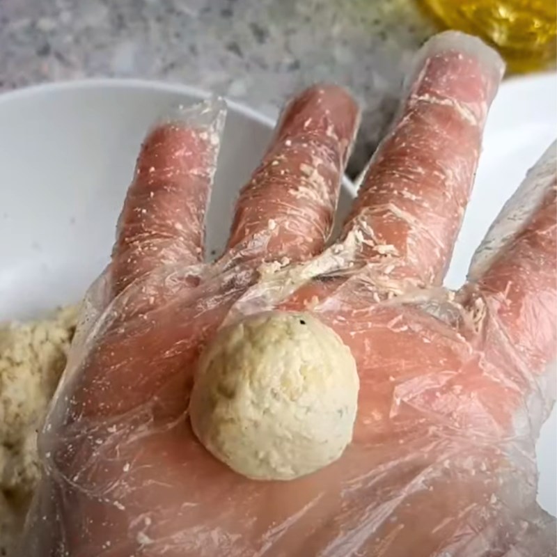 Bước 3 Chiên cá viên Cá viên chiên chay