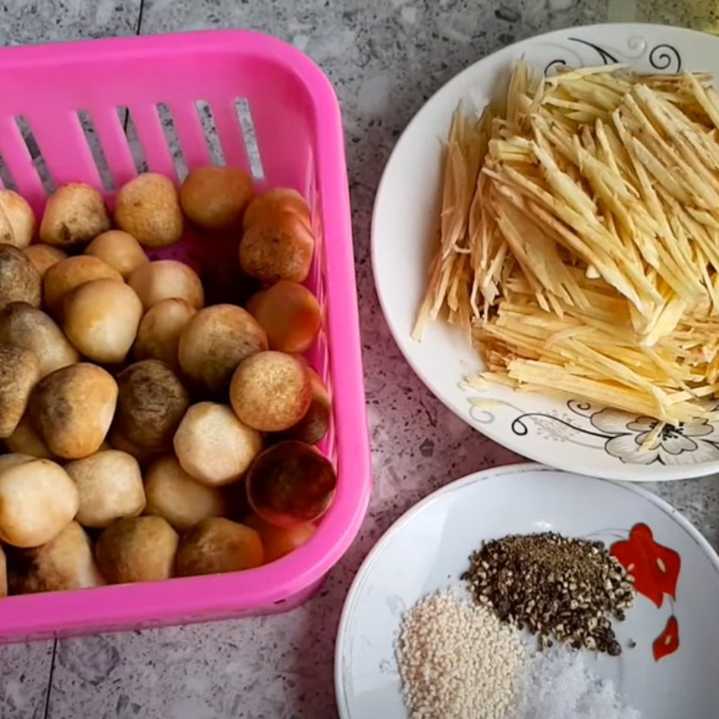 Bước 1 Chuẩn bị nguyên liệu Cá viên chiên chay