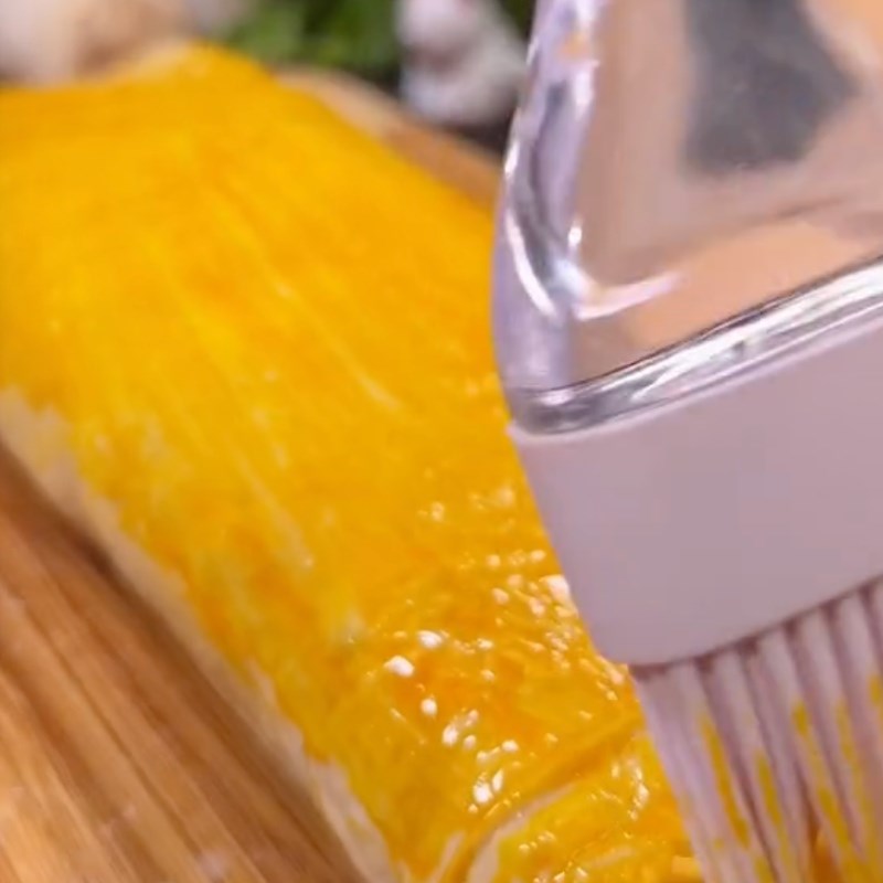 Bước 4 Cuốn tàu hũ kỹ Tàu hũ ky cuộn nấm đùi gà và đậu hũ chiên