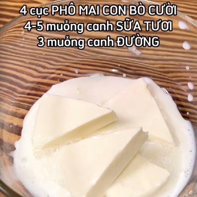 Bước 5 Làm xốt phô mai Bánh cà rốt nướng bằng nồi chiên không dầu