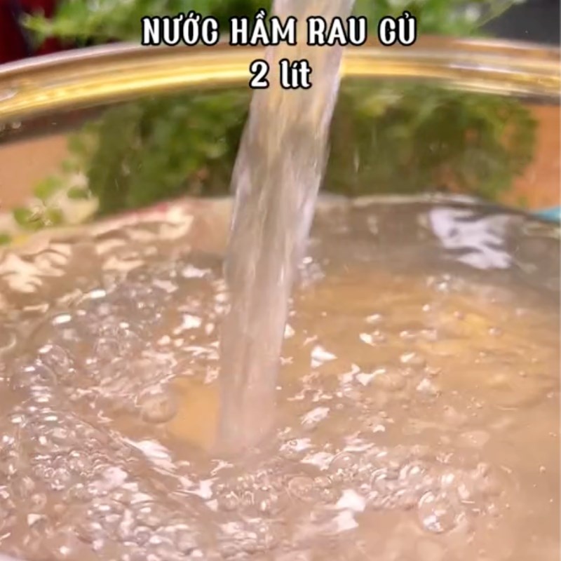 Bước 2 Nấu canh Canh đậu tương chay
