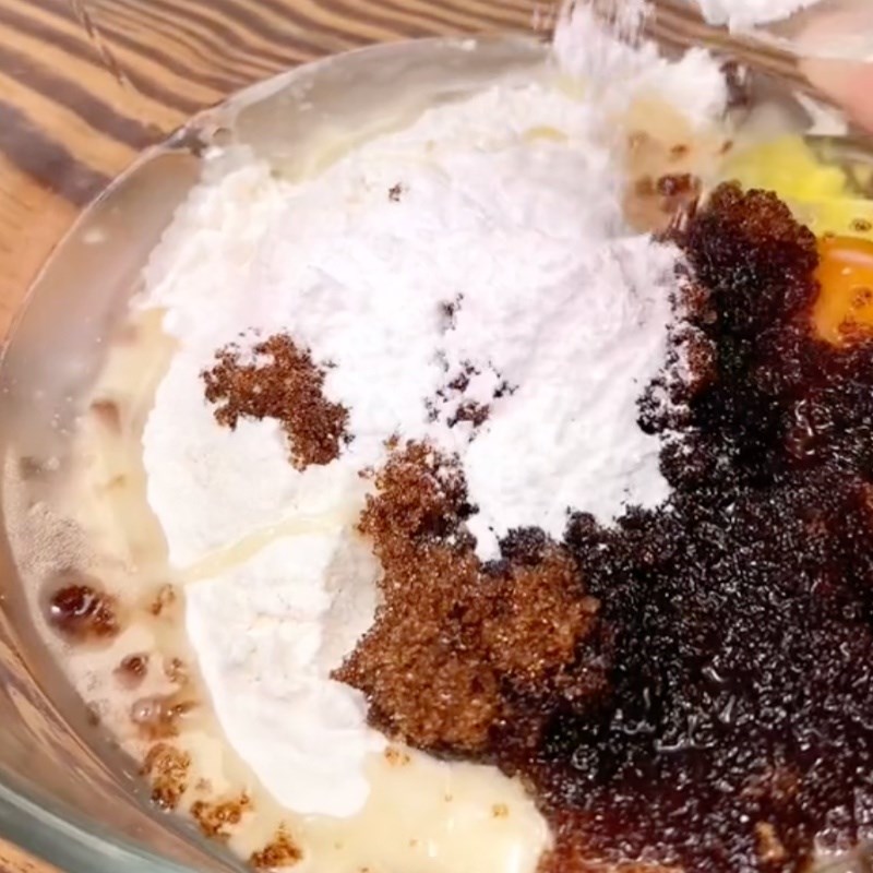 Bước 2 Trộn hỗn hợp làm bánh Bánh cà rốt nướng bằng nồi chiên không dầu