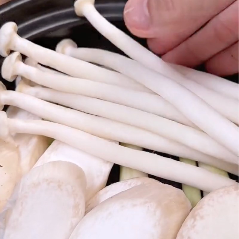 Bước 3 Nấm đùi gà hấp Thái Nấm đùi gà hấp Thái