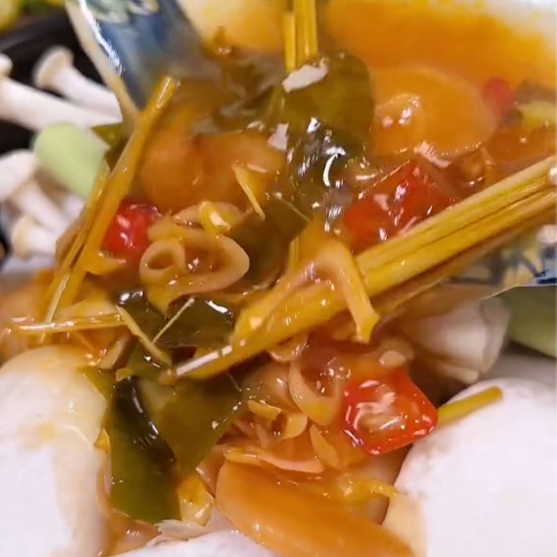 Bước 3 Nấm đùi gà hấp Thái Nấm đùi gà hấp Thái