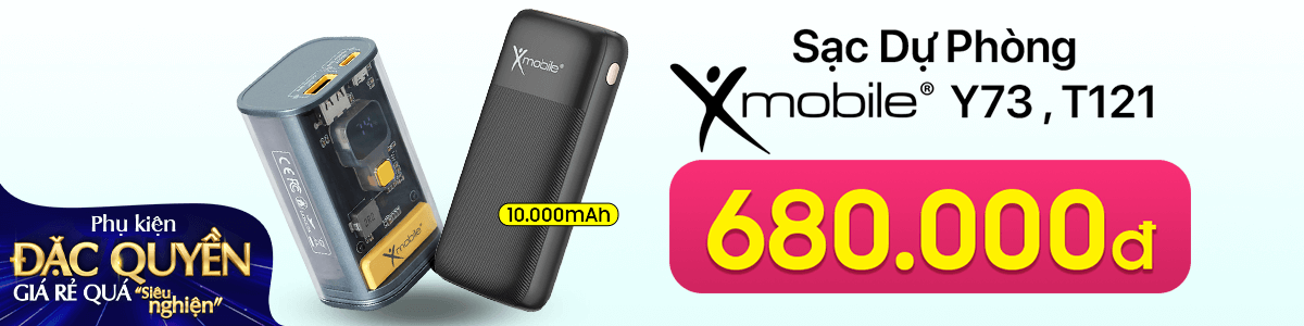 Pin Sạc Dự Phòng Xmobile 10.000 Mah Chính Hãng, Giá Rẻ, Đa Dạng Mẫu Mã  - 10/2023