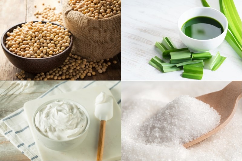 Nguyên liệu món ăn món tàu hũ lá dứa