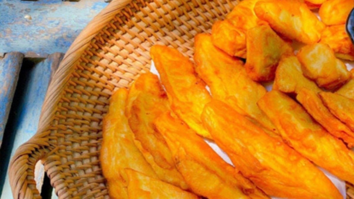 chiên sake bằng nồi chiên không dầu