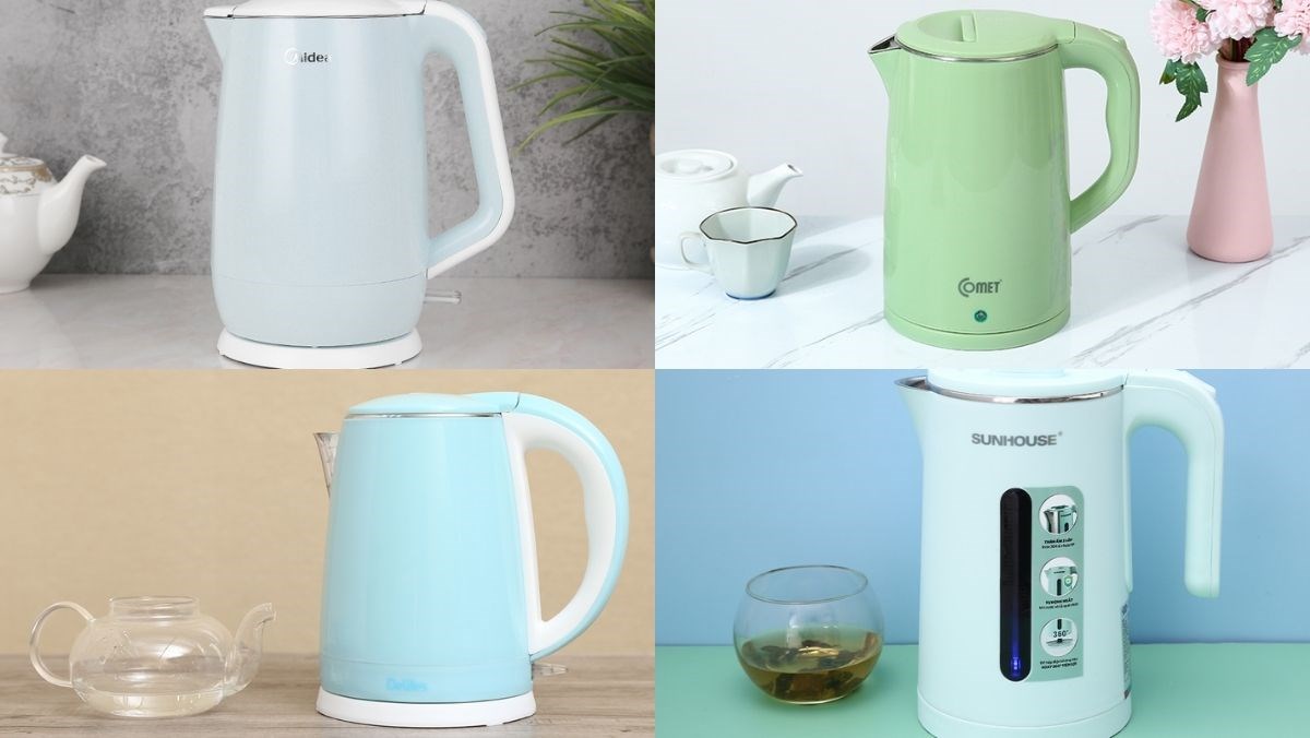 Các mẫu ấm siêu tốc màu xanh