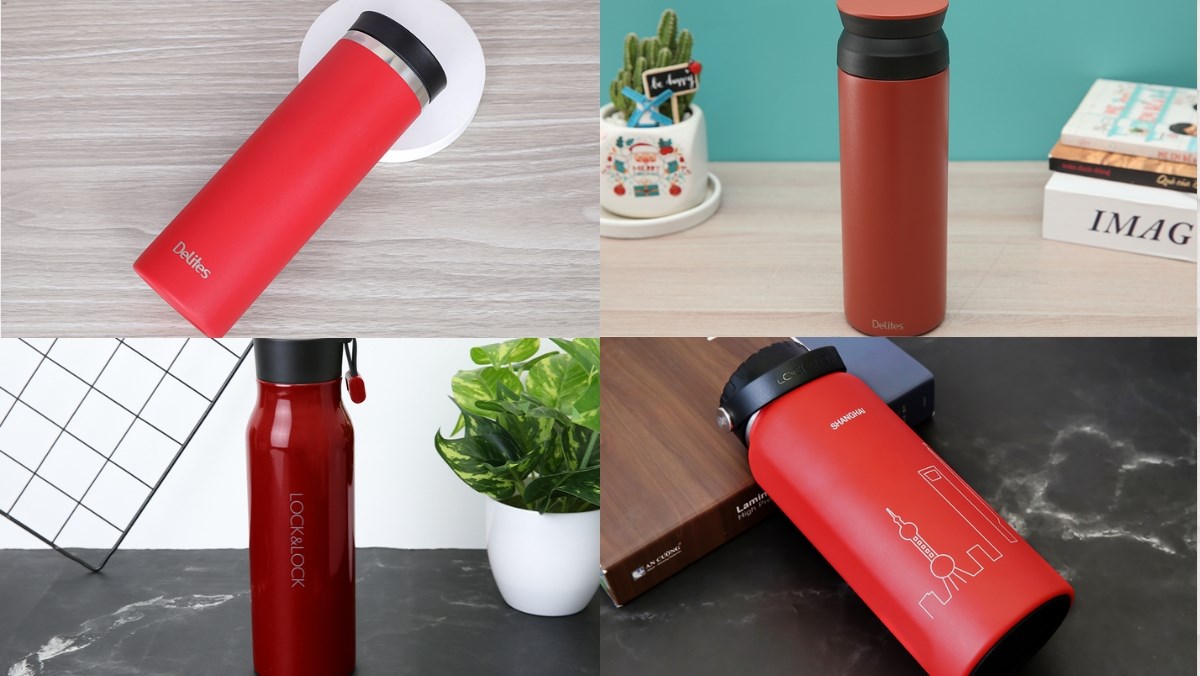 Bình giữ nhiệt màu đỏ