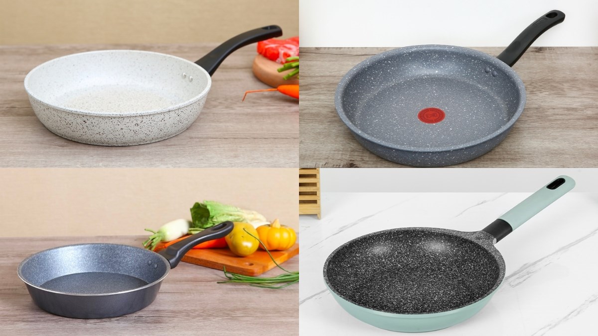 Top chảo đá nướng thịt trên bếp từ