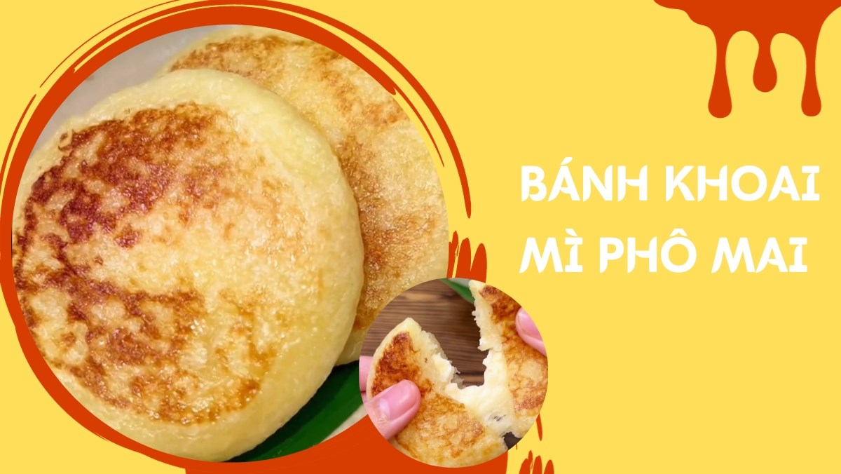 Bánh khoai mì phô mai (Công thức được chia sẻ từ Tiktok Vào bếp cùng Điện máy XANH)