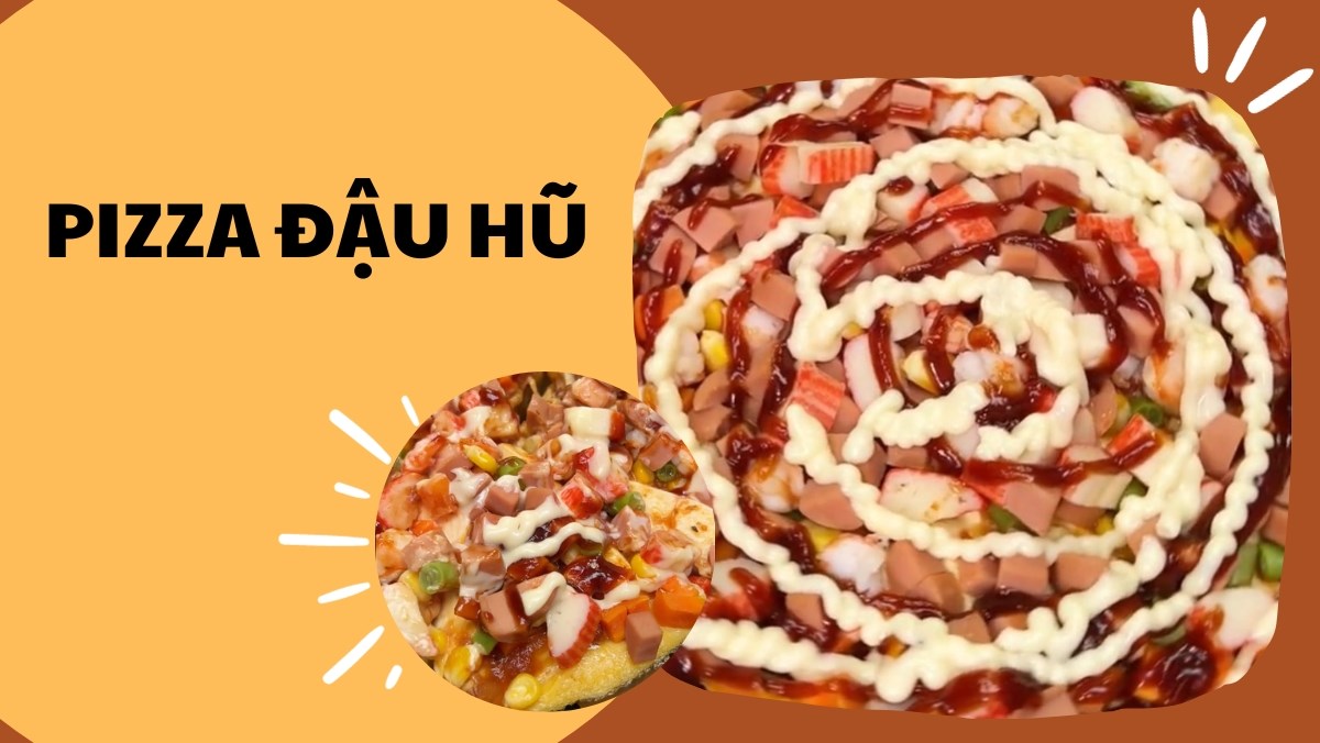 Pizza đậu hũ (Công thức được chia sẻ từ Tiktok Vào bếp cùng Điện máy XANH)