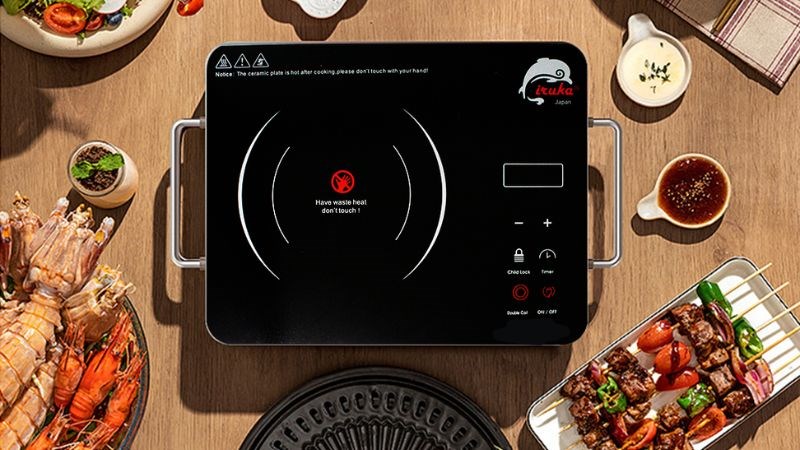 Thiết kế bếp hồng ngoại Iruka
