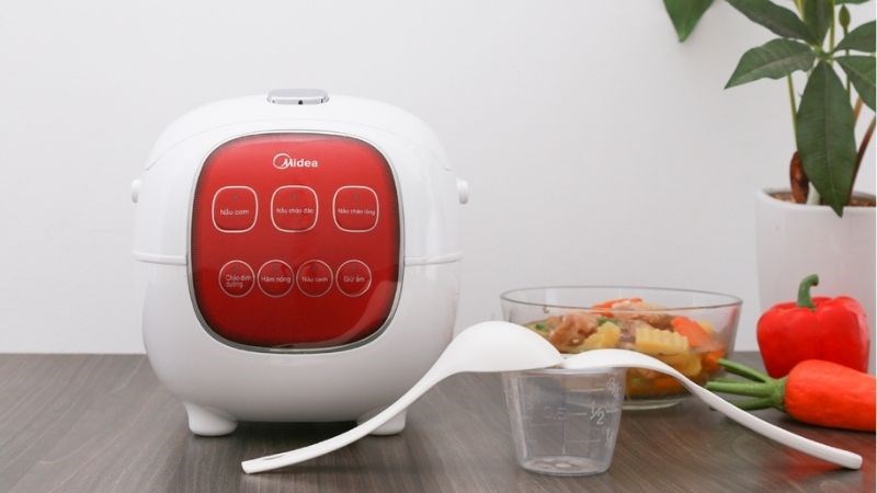 Nồi cơm điện tử Midea 0.6 l&iacute;t MB-FS1617