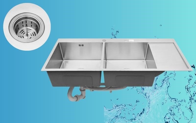 Chậu rửa ch&eacute;n 2 ngăn 1 c&aacute;nh inox Eurolife EL-HM12050