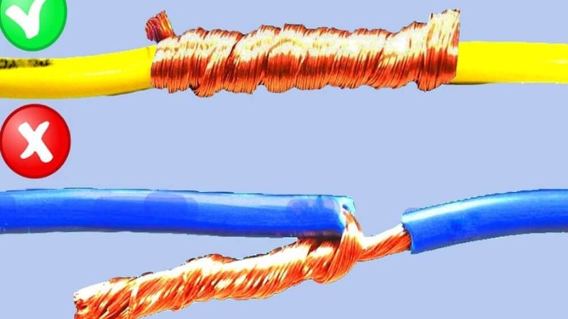 Hướng dẫn c&aacute;ch nối d&acirc;y nồi cơm điện bị đứt ở đoạn giữa