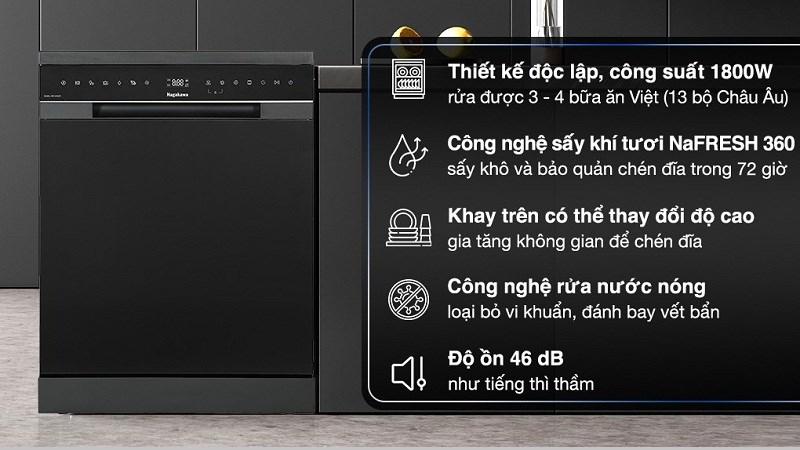 Máy rửa chén độc lập Nagakawa NK13D02M