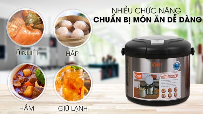 Nồi ủ Comet c&oacute; nhiều chức năng