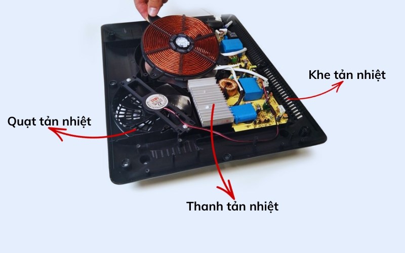 Tản nhiệt của bếp từ, bếp điện gồm những g&igrave;?