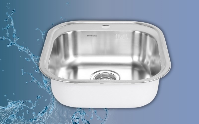 Chậu rửa ch&eacute;n 1 ngăn inox Hafele HS19-SSN1R50 (567.23.083)