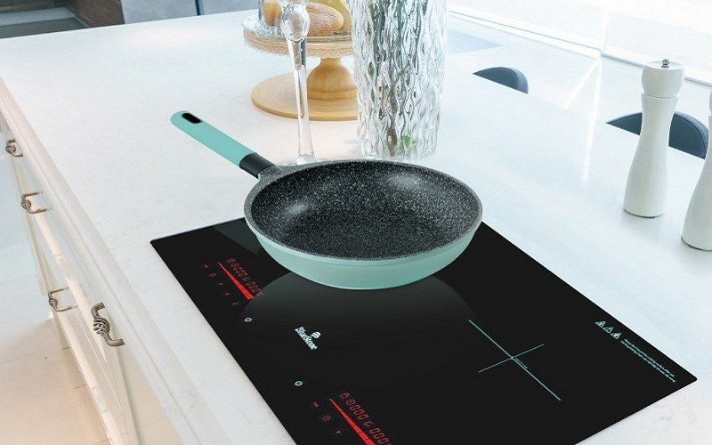 Chảo nhôm chống dính vân đá đáy từ 24 cm Carez FPC581DI24SN