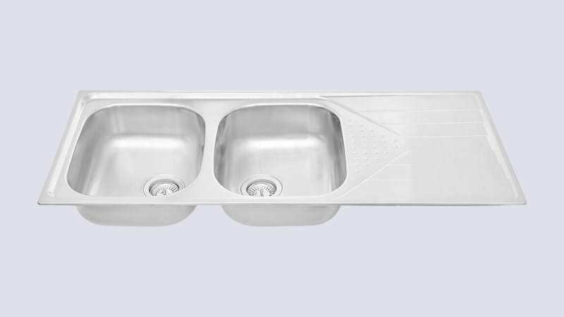 Chậu rửa ch&eacute;n 2 ngăn 1 c&aacute;nh inox Teka Universe 80 T-XP 2B 1D REV 3&frac12;