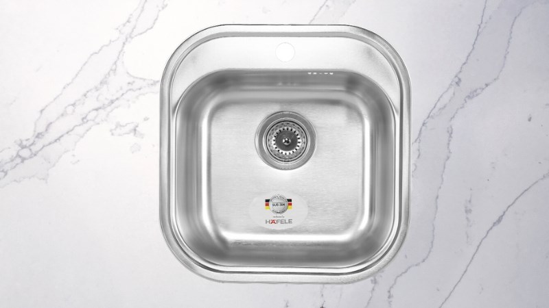 Chậu rửa ch&eacute;n 1 ngăn inox Hafele HS19-SSN1R50 (567.23.083)