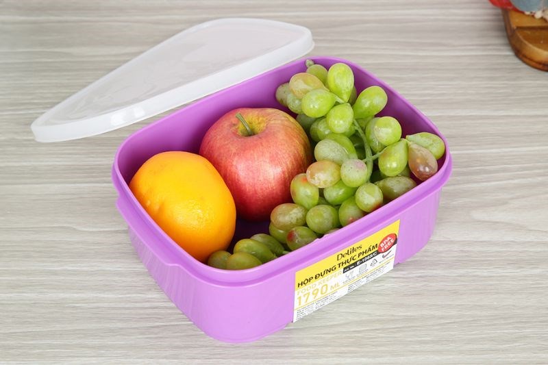 Hộp đựng thực phẩm nhựa 1790 ml Delites E-1065/C