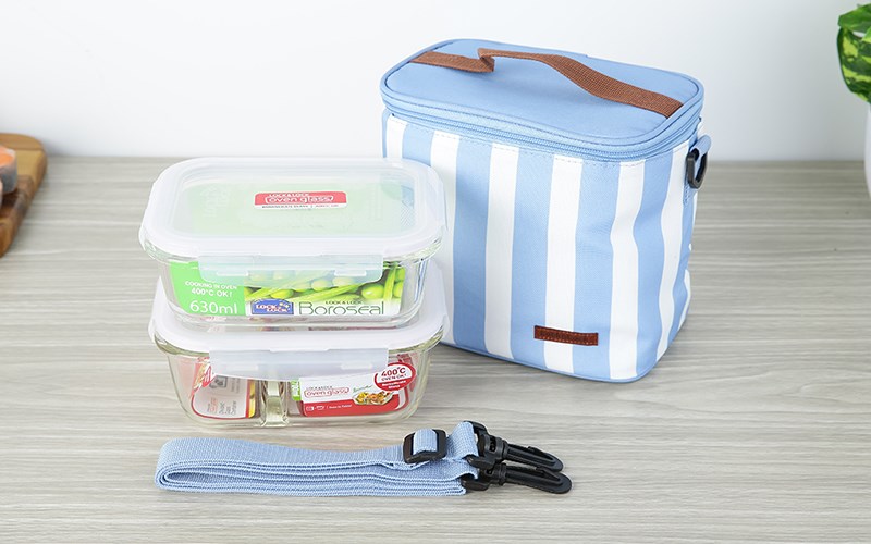 Bộ 2 hộp đựng thực phẩm thủy tinh Lock&Lock LLG428S2BLU