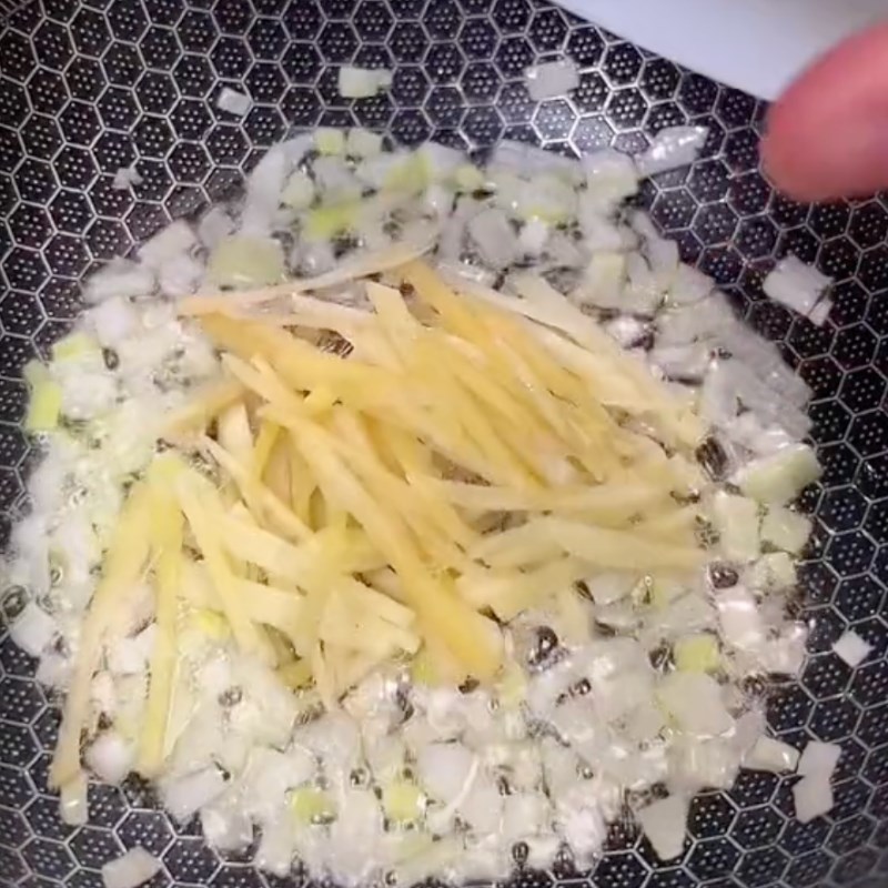 Bước 4 Làm nước sốt kho Tàu hũ ky kho gừng