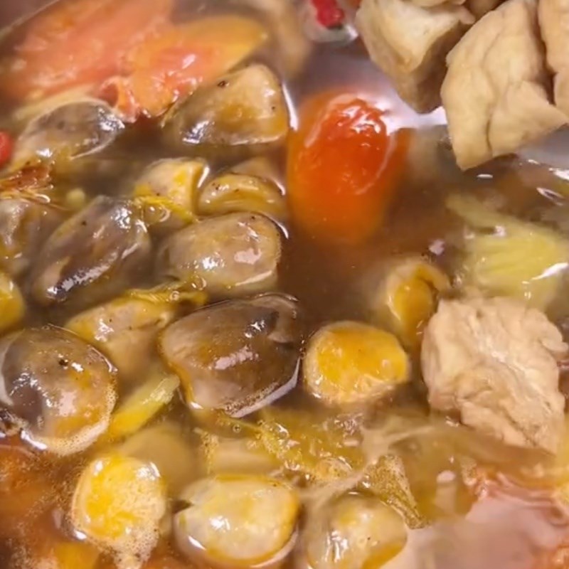 Bước 4 Nấu nước dùng Bánh canh nấm chay (Công thức được chia sẻ bởi Tiktok Bếp chay XANH)