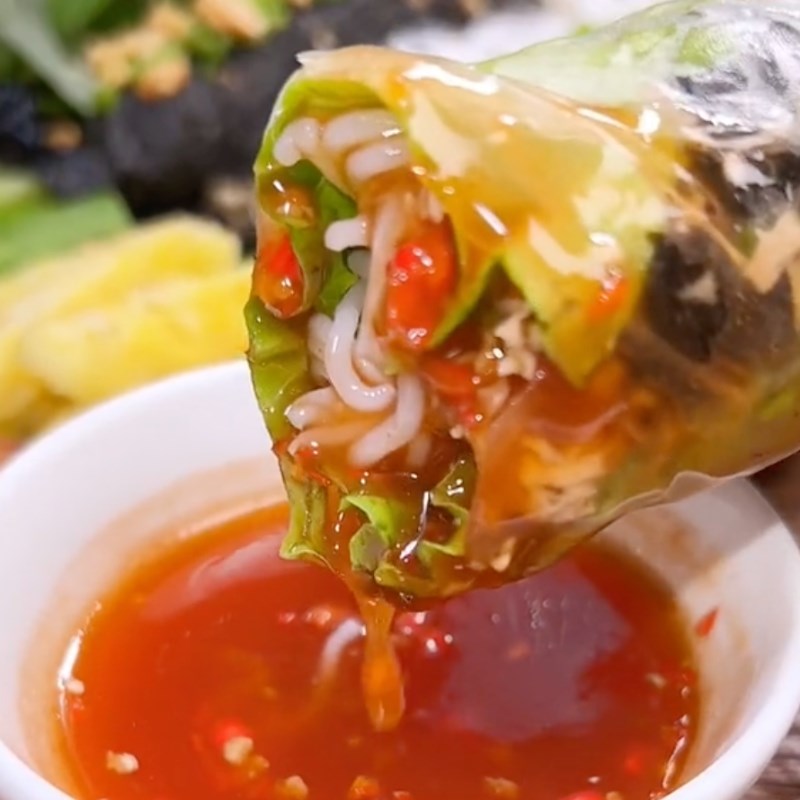 Bước 5 Nước chấm mắm me Cá chay hấp cuốn bánh tráng (Công thức được chia sẻ bởi Tiktok Bếp chay XANH)