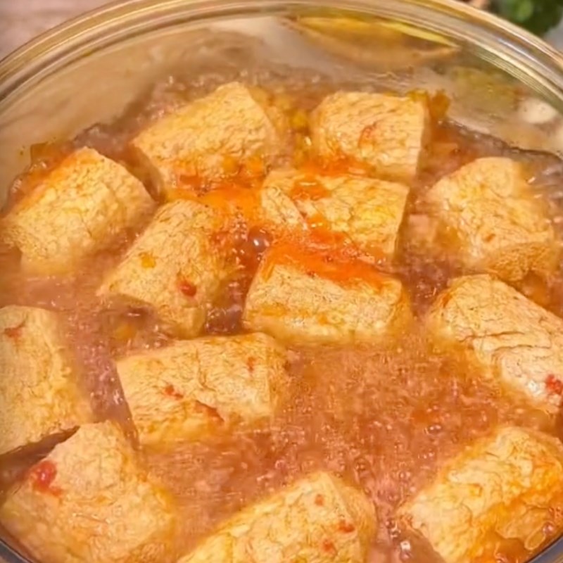Bước 4 Sườn nấu đậu chay Sườn chay nấu đậu