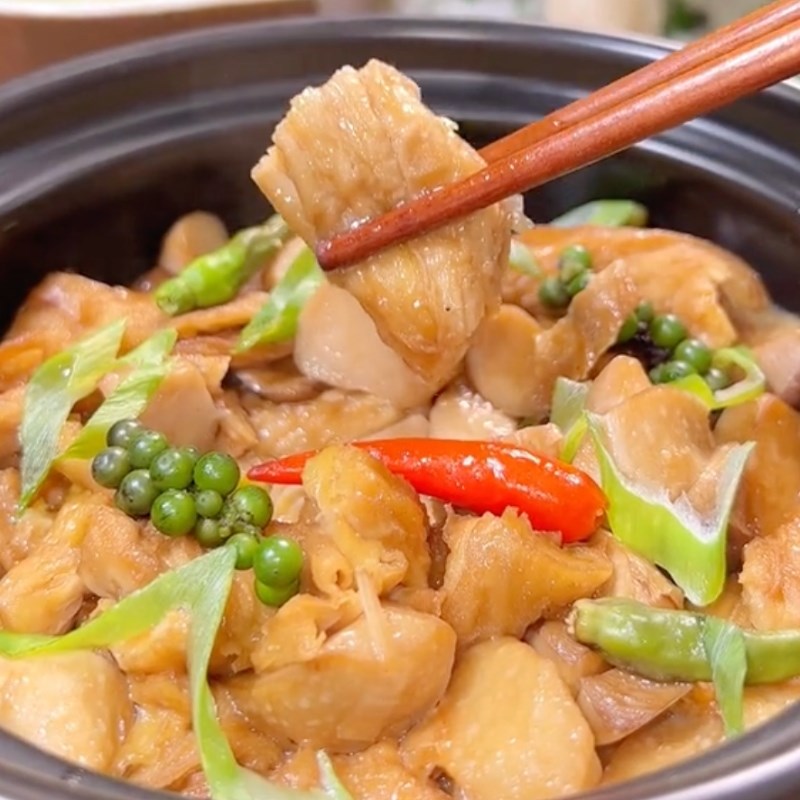 Bước 3 Thành phẩm Mì căn kho nấm chay