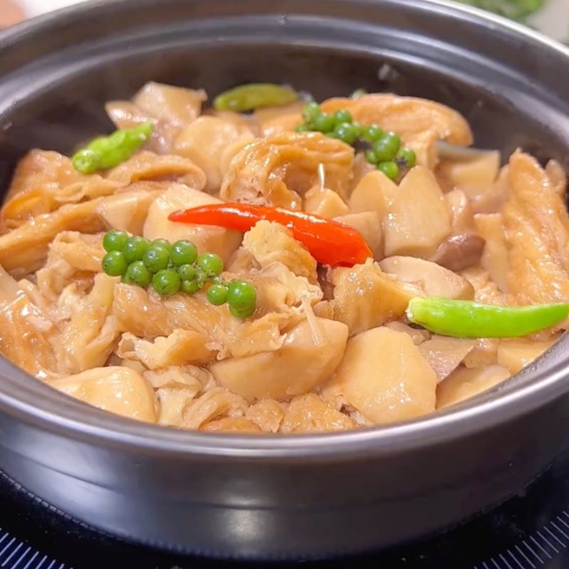 Bước 3 Thành phẩm Mì căn kho nấm chay