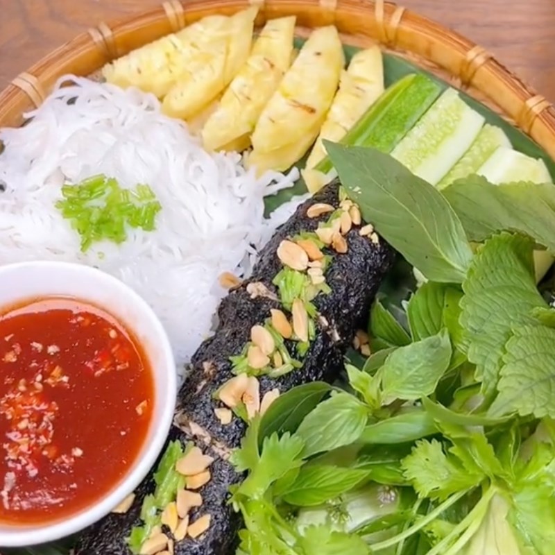 Bước 6 Thành phẩm Cá chay hấp cuốn bánh tráng (Công thức được chia sẻ bởi Tiktok Bếp chay XANH)