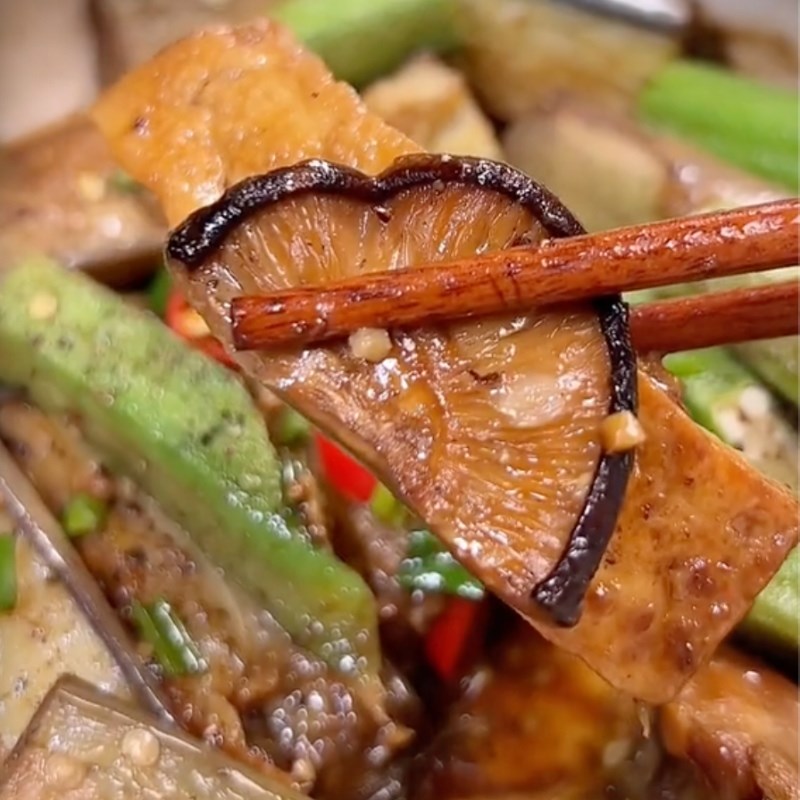 Bước 4 Thành phẩm Cà tím kho tộ chay (Công thức được chia sẻ bởi Tiktok Bếp chay XANH)