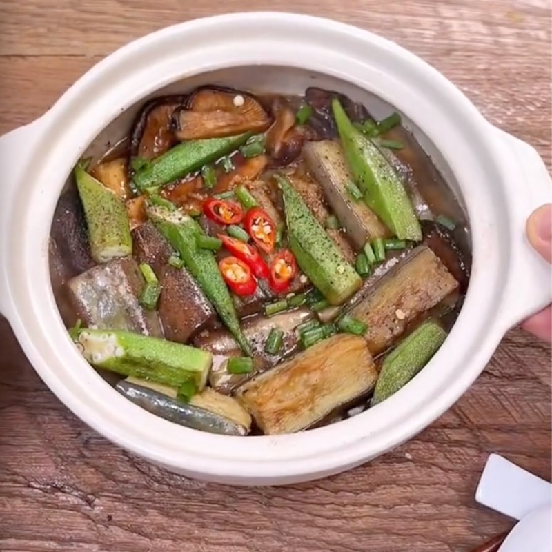 Bước 4 Thành phẩm Cà tím kho tộ chay (Công thức được chia sẻ bởi Tiktok Bếp chay XANH)