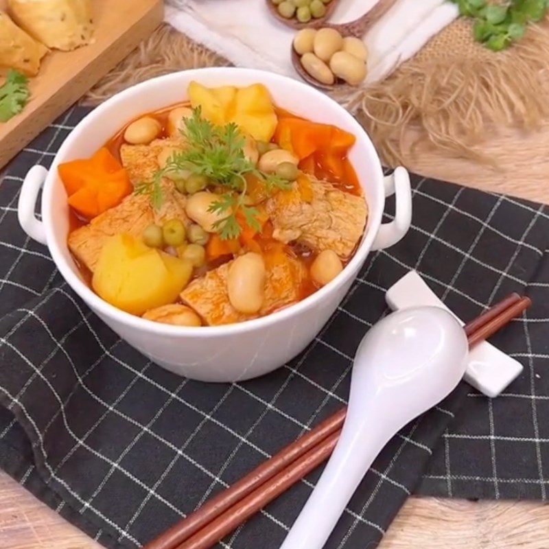 Bước 5 Thành phẩm Sườn chay nấu đậu
