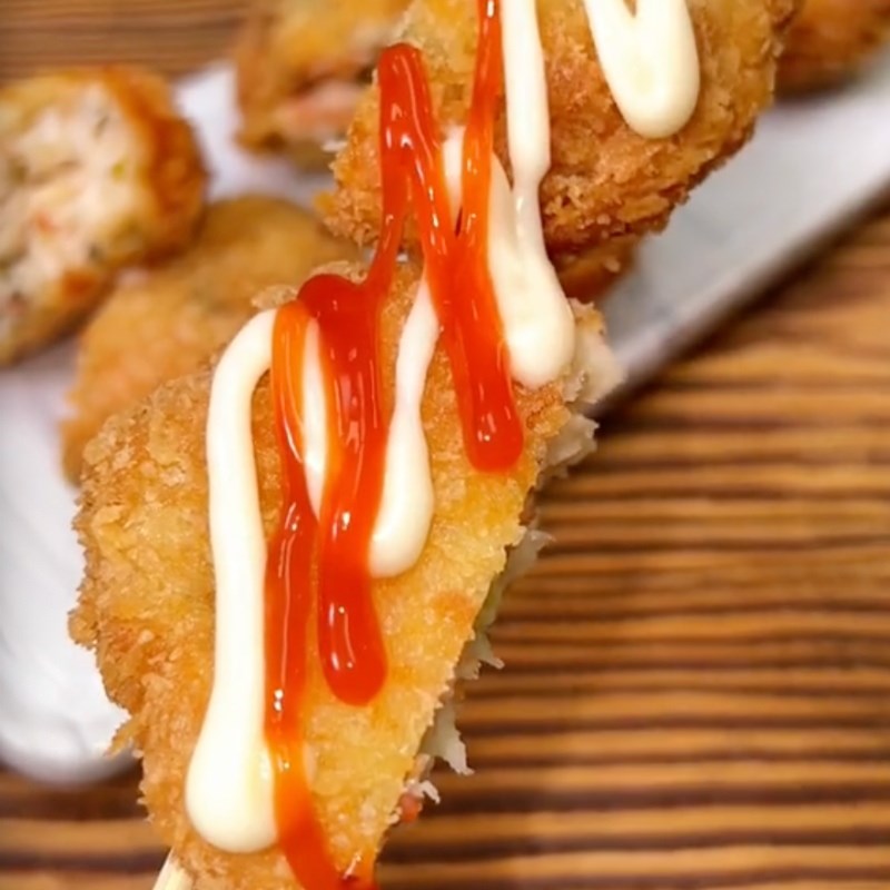 Step 6 Final product Crispy potato shrimp cakes (Recipe shared by Tiktok Cooking with TasteVN)