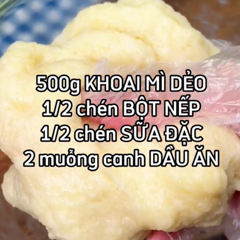 Bước 2 Trộn khoai mì Bánh khoai mì phô mai (Công thức được chia sẻ từ Tiktok Vào bếp cùng Điện máy XANH)